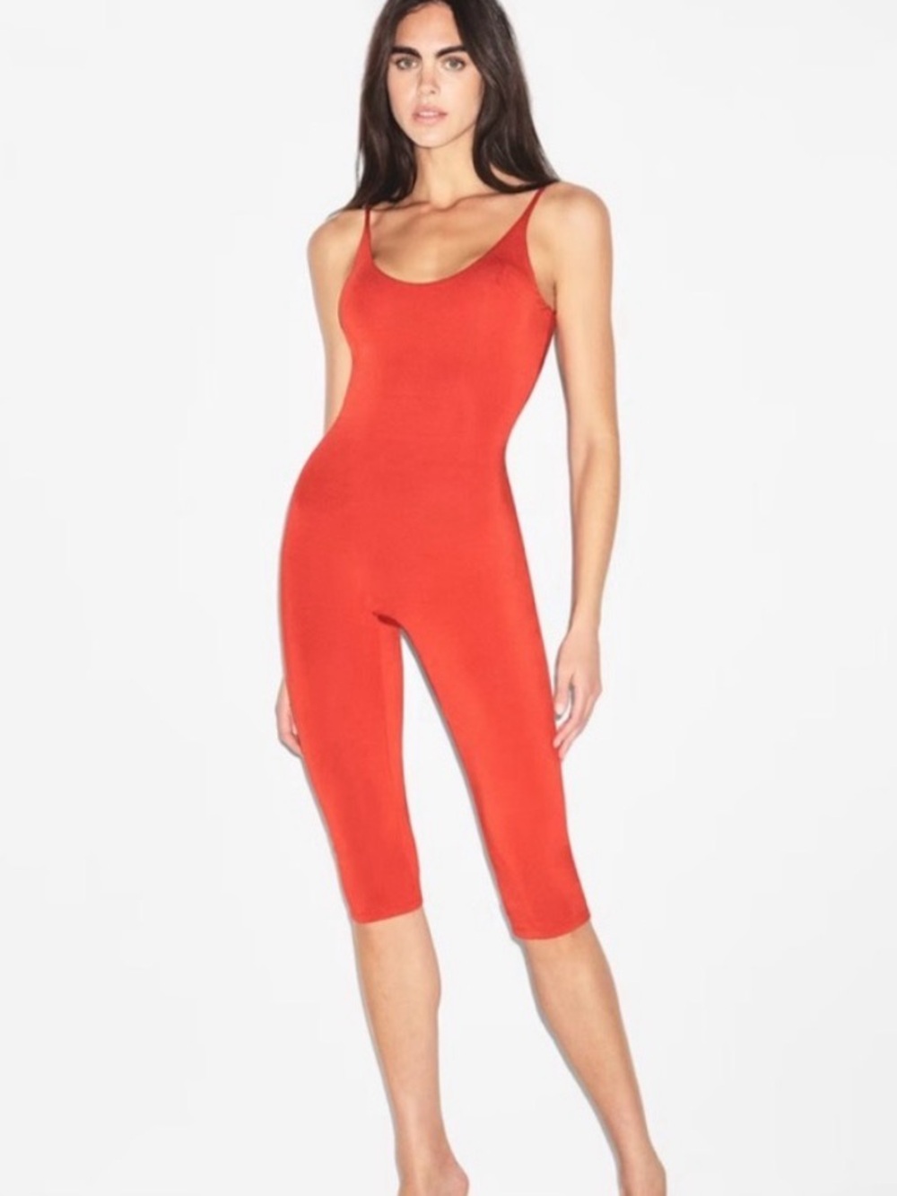 Skims Red Fitted Jumpsuit